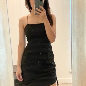 Backless mini dress
